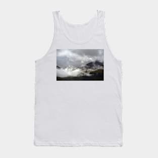 Clouds over Highland mountains, Scotland Tank Top